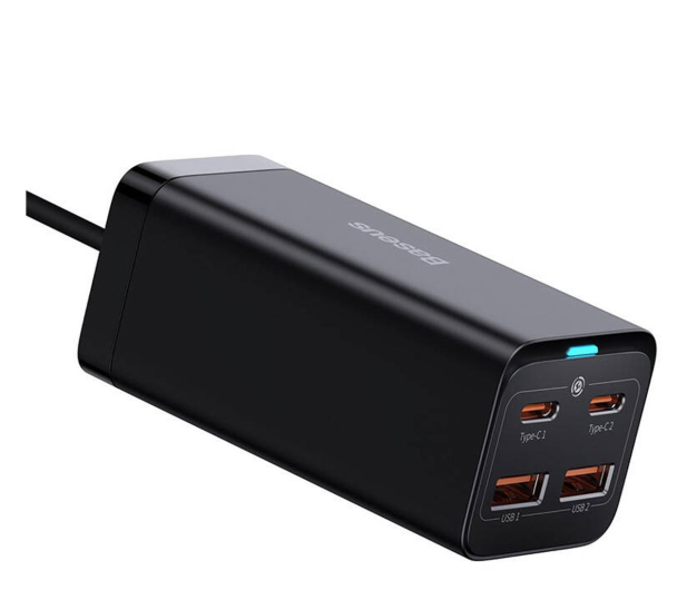 BASEUS Ładowarka sieciowa GaN3 Pro 2x USB-C 2x USB-A 100W CCGP000101 - 1195444 - zdjęcie 3